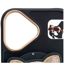 Заредете изображение във визуализатора на галерията – NIMMY case GLASSES COOL DOG compatible with MagSafe for IPHONE 16 black

