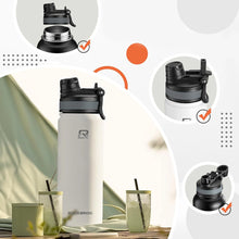Заредете изображение във визуализатора на галерията – Rockbros 35210029005 bicycle thermal bottle for drinks 530 ml - white
