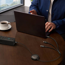 Заредете изображение във визуализатора на галерията – Baseus Free2Draw CB000084 retractable USB-C - Lightning / USB-C / micro USB cable 100W 1.1m - black
