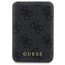 Заредете изображение във визуализатора на галерията – Guess 4G Metal Logo Case Set for iPhone 14 Pro Max + 5000mAh MagSafe Powerbank - Black
