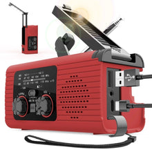 Заредете изображение във визуализатора на галерията – PRISTAR radio FM with flashlight 4000 mAh YX318 red
