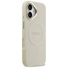 Заредете изображение във визуализатора на галерията – GUESS case for IPHONE 17 compatible with MagSafe GUHMP17SPSAMSECE (PU W/ Peony Hot Stamp) beige

