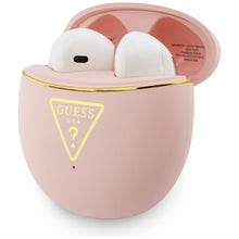 Заредете изображение във визуализатора на галерията – Wireless earphones Guess TWS GUTWSA15HETP (Small Round Script Print) pink
