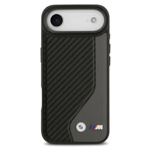 Заредете изображение във визуализатора на галерията – BMW case for IPHONE 17 Air compatible with MagSafe BMHMP17M25PCCSCAK (PU Carbon Logo) anthracite

