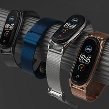 Заредете изображение във визуализатора на галерията – Tech-Protect MilaneseBand strap for Xiaomi Mi Smart Band 7 / 7 NFC - gold
