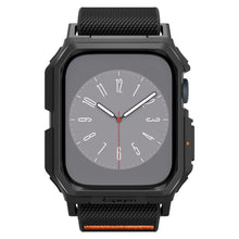 Заредете изображение във визуализатора на галерията – Spigen Lite Fit Pro case with strap for Apple Watch 4 / 5 / 6 / 7 / 8 / 9 / SE (44 / 45 mm) - matte black
