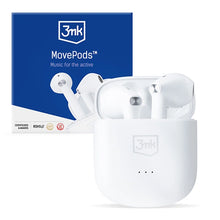 Заредете изображение във визуализатора на галерията – 3mk MovePods in-ear wireless Bluetooth 5.3 headphones - white
