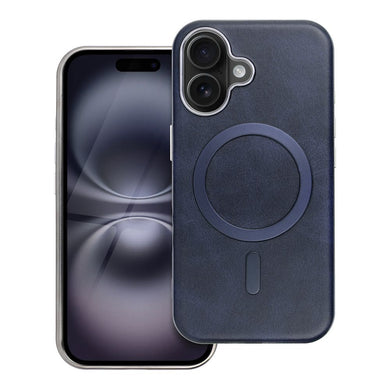 GENTLEMAN MAG COVER Case compatible with MagSafe for IPHONE 16 PRO navy blue