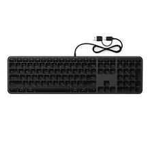 Заредете изображение във визуализатора на галерията – Wired keyboard USB A/USB C QWERTY Dual (Mac/Windows) Satechi Slim LX3 Wired space black
