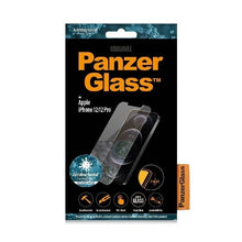 Заредете изображение във визуализатора на галерията – PanzerGlass Pro Standard Super+ antibacterial tempered glass for iPhone 12 / 12 Pro
