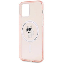 Заредете изображение във визуализатора на галерията – Karl Lagerfeld IML Choupette MagSafe case for iPhone 12/12 Pro - pink

