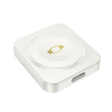 Заредете изображение във визуализатора на галерията – HOCO wireless charger compatible with APPLE iWatch 2,5W CQ16C milky white
