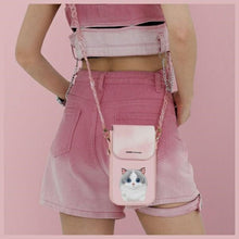 Заредете изображение във визуализатора на галерията – NIMMY phone bag BIG EYED PET 2.0 Cat pink
