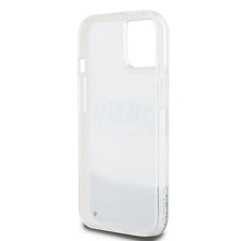 Заредете изображение във визуализатора на галерията – DKNY case for IPHONE 15 DKHCP15SLBNAET (DKNY HC Liquid Glitters W/Arch Logo) white
