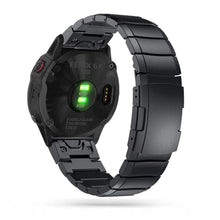 Заредете изображение във визуализатора на галерията – Tech-Protect SteelBand Bracelet for Garmin Fenix ​​5/6/6 Pro/7 - Black
