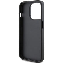 Заредете изображение във визуализатора на галерията – Karl Lagerfeld Saffiano Cardslot Karl&amp;Choupette Metal Pin case for iPhone 15 Pro - black
