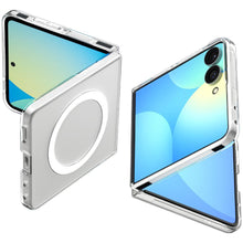 Заредете изображение във визуализатора на галерията – SPIGEN case compatible with MagSafe SAMSUNG GALAXY Z FLIP 8 clear/white
