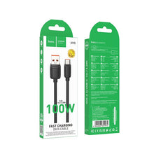 Заредете изображение във визуализатора на галерията – HOCO cable USB A to Type C 100W X115 1 m black
