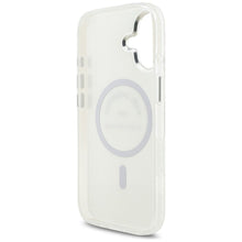 Заредете изображение във визуализатора на галерията – KARL LAGERFELD case for IPHONE 17 compatible with MagSafe KLHMP17SHKRSGPT (IML Karl RSG Logo) transparent
