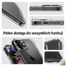 Заредете изображение във визуализатора на галерията – PanzerGlass HardCase with D3O and Military Grade certification for iPhone 15 Pro Max - transparent
