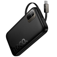 Заредете изображение във визуализатора на галерията – Powerbank Hoco 10000 mAh QC PD 20W with retractable cable USB C Q51 black
