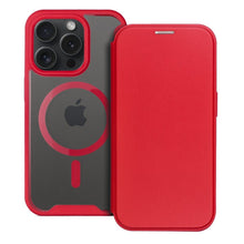 Заредете изображение във визуализатора на галерията – Smart Mag Book for IPHONE 15 PRO compatible with MagSafe red
