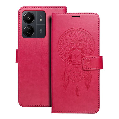 Калъф тип книга MEZZO за XIAOMI Redmi 13C / POCO C65 dreamcatcher магента