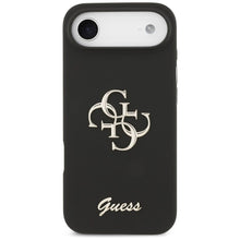 Заредете изображение във визуализатора на галерията – GUESS case for IPHONE 17 Air GUHCP17MSC4GSMK (Silicone W/ Big 4G Script) black
