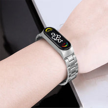Заредете изображение във визуализатора на галерията – Tech-Protect Stainless bracelet for Xiaomi Mi Smart Band 7 / 7 NFC - black

