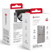 Заредете изображение във визуализатора на галерията – FORCELL F-ENERGY F10K8 Super Slim powerbank compatible with MagSafe PD3.0 QC4.0 15W 10000 mAh grey
