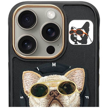 Заредете изображение във визуализатора на галерията – NIMMY case GLASSES COOL DOG compatible with MagSafe for IPHONE 16 Pro black
