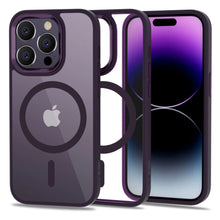 Заредете изображение във визуализатора на галерията – Tech-Protect MagMat MagSafe case for iPhone 14 Pro - transparent purple
