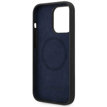 Заредете изображение във визуализатора на галерията – Mercedes Silicone Stars Pattern MagSafe case for iPhone 15 Pro Max - black
