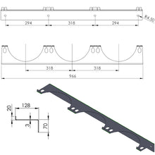 Заредете изображение във визуализатора на галерията – Wall holder for 3 gas cylinders, max. diameter 250 mm PRO-LINE cylinders
