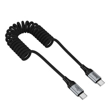 Заредете изображение във визуализатора на галерията – Cable USB C to C Hoco PD 60W 1,5 m X121 black
