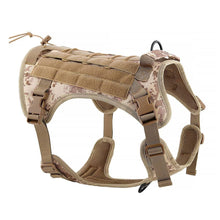 Заредете изображение във визуализатора на галерията – Dog harness TACTICAL size XL brown
