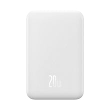 Заредете изображение във визуализатора на галерията – Baseus Magnetic Mini 20000 mAh 20W power bank - white + USB-C / USB-C cable
