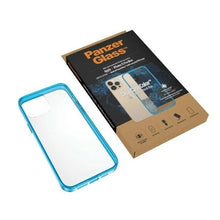 Заредете изображение във визуализатора на галерията – PanzerGlass ClearCase Antibacterial Military Grade Certified Case for iPhone 13 Pro Max - Transparent Blue

