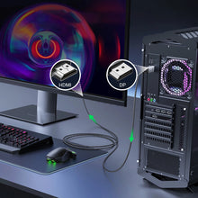 Заредете изображение във визуализатора на галерията – Ugreen DP119 25491 DisplayPort to HDMI 4K 60Hz Cable 3m - Gray
