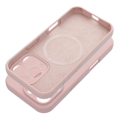 Case SILICONE 2mm for IPHONE 16 Plus compatible with MagSafe sand pink