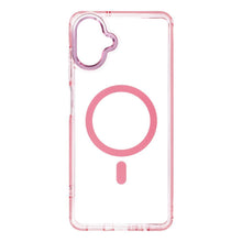 Заредете изображение във визуализатора на галерията – Case for Samsung A07 / A08 Frame Clear Hybrid Mag Cover compatible with MagSafe powder pink
