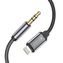 Заредете изображение във визуализатора на галерията – Tech-Protect UltraBoost audio Lightning / mini jack 3.5mm cable 1m - black
