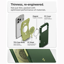 Заредете изображение във визуализатора на галерията – SPIGEN case NANO POP HYBRID compatible with MagSafe for IPHONE 18 Pro Max / 17 Pro Max avo green
