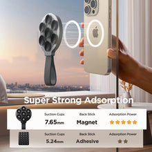 Заредете изображение във визуализатора на галерията – Joyroom JR-ZS393 magnetic phone holder with suction cups - black
