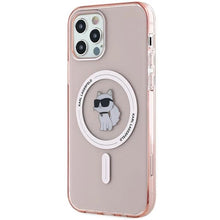 Заредете изображение във визуализатора на галерията – Karl Lagerfeld IML Choupette MagSafe case for iPhone 12/12 Pro - pink
