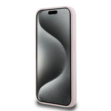 Заредете изображение във визуализатора на галерията – Karl Lagerfeld Silicone Karl&amp;Choupette MagSafe case for iPhone 15 Pro - pink

