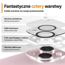 Заредете изображение във визуализатора на галерията – PanzerGlass Picture Perfect camera protection for iPhone 15 / 15 Plus - with black frame
