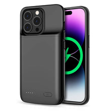Заредете изображение във визуализатора на галерията – Tech-Protect PowerCase case for iPhone 14 / 14 Pro with 4800mAh power bank - black
