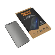 Заредете изображение във визуализатора на галерията – PanzerGlass E2E Microfracture antibacterial privacy glass for iPhone 13 Pro Max - with black frame
