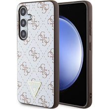 Заредете изображение във визуализатора на галерията – Guess 4G Triangle case for Samsung Galaxy S24 - white
